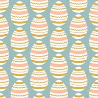 Easter eggs simple seamless pattern. Easter eggs, Easter symbol, decorative vector elements.