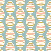 Easter eggs simple seamless pattern. Easter eggs, Easter symbol, decorative vector elements.