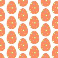 Easter eggs simple seamless pattern. Easter eggs, Easter symbol, decorative vector elements.