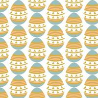 Easter eggs simple seamless pattern. Easter eggs, Easter symbol, decorative vector elements.