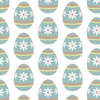 Easter eggs simple seamless pattern. Easter eggs, Easter symbol, decorative vector elements.