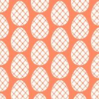 Easter eggs simple seamless pattern. Easter eggs, Easter symbol, decorative vector elements.