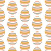 Easter eggs simple seamless pattern. Easter eggs, Easter symbol, decorative vector elements.