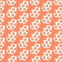 Easter eggs simple seamless pattern. Easter eggs, Easter symbol, decorative vector elements.