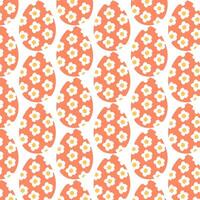 Easter eggs simple seamless pattern. Easter eggs, Easter symbol, decorative vector elements.