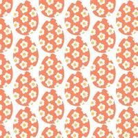 Easter eggs simple seamless pattern. Easter eggs, Easter symbol, decorative vector elements.