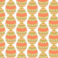 Easter eggs simple seamless pattern. Easter eggs, Easter symbol, decorative vector elements.