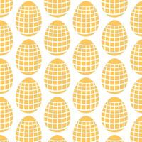 Easter eggs simple seamless pattern. Easter eggs, Easter symbol, decorative vector elements.