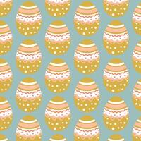 Easter eggs simple seamless pattern. Easter eggs, Easter symbol, decorative vector elements.