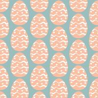 Easter eggs simple seamless pattern. Easter eggs, Easter symbol, decorative vector elements.