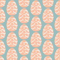 Easter eggs simple seamless pattern. Easter eggs, Easter symbol, decorative vector elements.