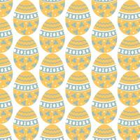 Easter eggs simple seamless pattern. Easter eggs, Easter symbol, decorative vector elements.