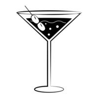 vector ilustración de verano cocteles icono, logo publicidad volantes para barras y cafés