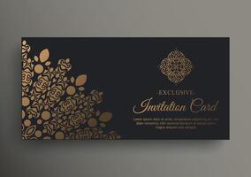 luxury invitation background style ornamental pattern vector