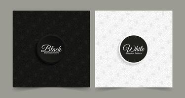 black and white pattern background vector