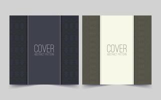 vintage abstract geometric pattern cover template vector