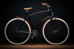 AI generated A vintage bicycle with a classic design. Generative AI photo