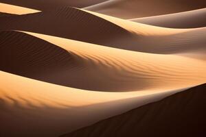 AI generated Mesmerizing patterns created by light and shadow on a desert landscape. Generative AI photo