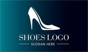 AI generated Ladies shoes vector design logo template