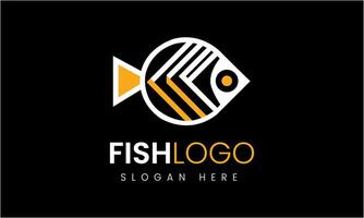 AI generated Fish restaurant food logo design vector icon template