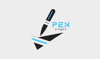 AI generated Pen pencil symbol icon logo design vector minimalist template