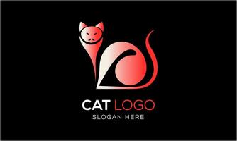 AI generated Cat animal pet icon mascot logo design minimalist modern symbol idea template vector