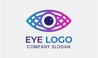 AI generated Eye optical hospital vector lens element logo design template