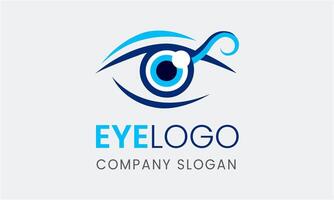 AI generated Eye optical hospital vector lens element logo design template