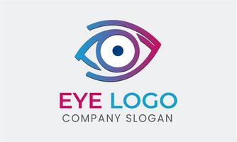 AI generated Eye optical hospital vector lens element logo design template