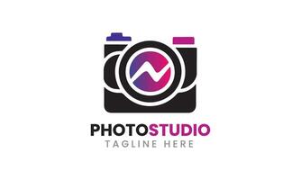 AI generated Photo studio camera icon film lens light vector logo modern minimalist unique studio template