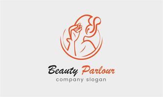 AI generated Lady parlor beauty face fashion spa woman logo design vector