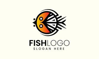 AI generated Fish restaurant food logo design vector icon template