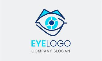 AI generated Eye optical hospital vector lens element logo design template