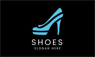 AI generated Ladies shoes vector design logo template