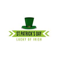 Logo Design Happy St.Patrick's Day Irish holiday. icon design element vector