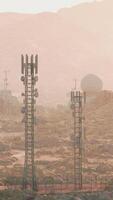 group of satellite dishes used for observatory surveillance video