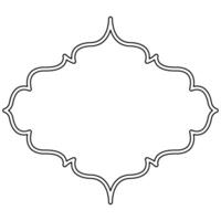 Decorative ornament frame icon shape outline element vector