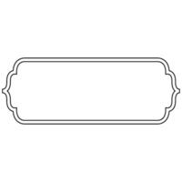 Decorative ornament frame icon shape outline element vector
