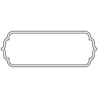 Decorative ornament frame icon shape outline element vector