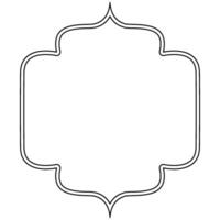 Decorative ornament frame icon shape outline element vector