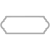 Decorative ornament frame icon shape outline element vector