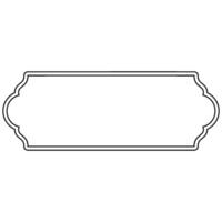 Decorative ornament frame icon shape outline element vector