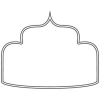 Decorative ornament frame icon shape outline element vector