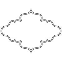 Decorative ornament frame icon shape outline element vector