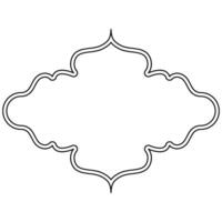 Decorative ornament frame icon shape outline element vector