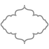 Decorative ornament frame icon shape outline element vector