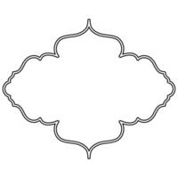 Decorative ornament frame icon shape outline element vector