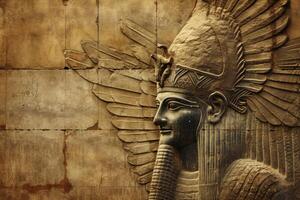 ai generado antiguo asirio civilización. generar ai foto