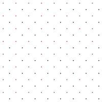 Mini red and black seamless polka dot pattern vector, White background. Christmas Theme vector