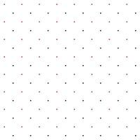 Mini red and black seamless polka dot pattern vector, White background. Christmas Theme vector